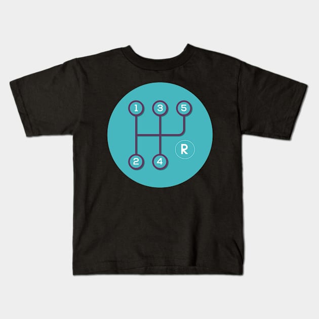 manual gear Kids T-Shirt by Sloop